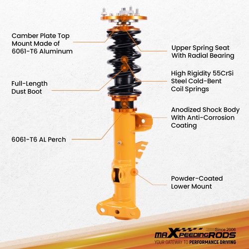 Coilover Suspension Struts for BMW E36 3 Series 316i 318i 320i 323i 325i 328i - Picture 7 of 12