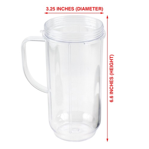 Taza alta de 22 oz con tapa abatible para llevar y hoja cruzada Magic Bullet 250 W MB1001 - Imagen 5 de 8
