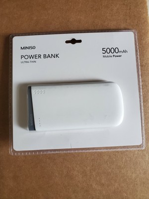 Miniso 5000 Mah Mobile Ultra Thin Power Bank Ebay