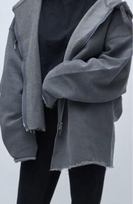 BTS Jungkook Model ARMYST Zip-Up Hoody Black Color Artist
