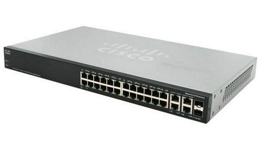NUOVO switch impilabile gestito Cisco SF500-24-K9 24 porte 10/100