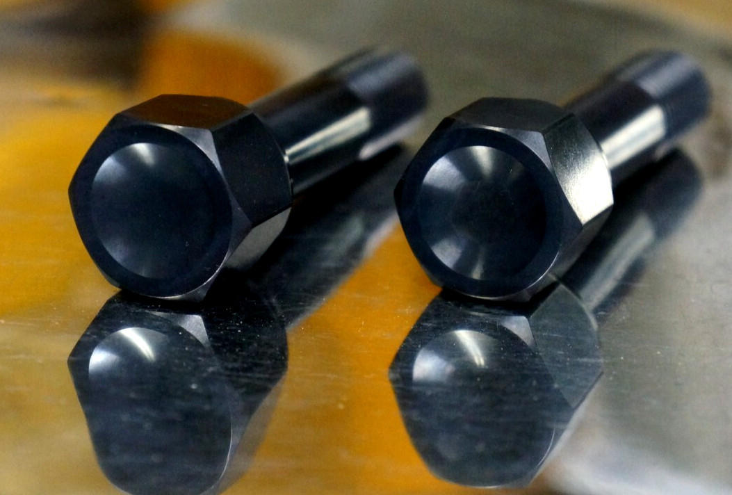 20x set Ferrari Black Titanium Lug Bolt 14x1.5 22mm 52mm