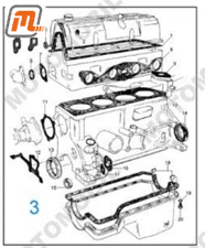 Gasket Complete Engine Kit OHC 1.6l Ford Curtain MK3