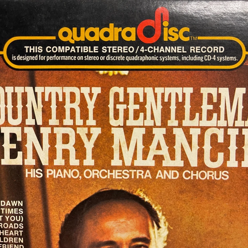 Henry Mancini ‎– Country Gentleman Vinyl, LP 1974 RCA Victor ‎Quadraphonic - Image 2 of 4