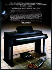 1986 Technics electronic digital piano photo vintage print ad