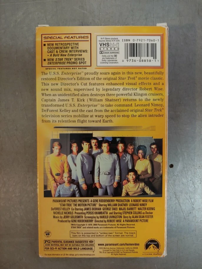 Star Trek: The Motion Picture (VHS, 2001, Widescreen Directors Edition) - Image 2 of 3