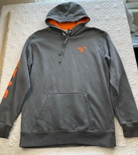 Texas Unisex Large Hoodie Creative Apparel Concepts Grey and Orange