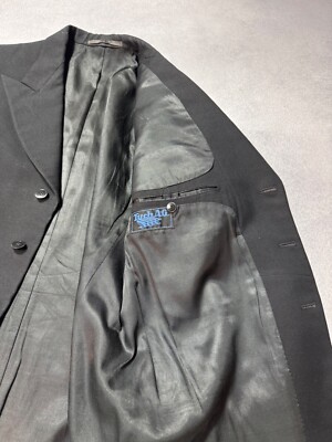 Genuine Vintage 1930s/40s Wool Black 2-Piece Tailored Textudo