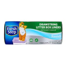 Fresh Step Drawstring Litter Box Liners Large Scented 7 count