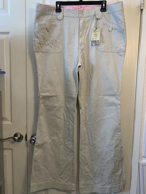 VINTAGE C'est Toi Pants Womens Khaki Flared Cotton Blend Made USA Plus Size 3X