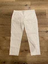 Frank  Eileen WICKLOW Italian Chino Italian Performance Twill Pants White 10
