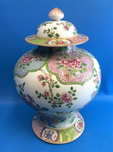 Broken Old Estate Find Signed Fine Porcelain Chinese China Enamel Large Vase - 第 1/12 張圖片
