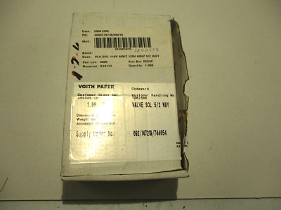 NEW PARKER VAS45S010843 SOLENOID VALVE 5/2 WAY 110/120 V COIL