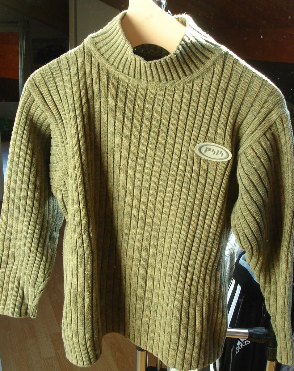 Pull Garçon Catimini Taille 6 - Gris, Bleu, Vert, Rayures, 100% Coton, Manches Longues