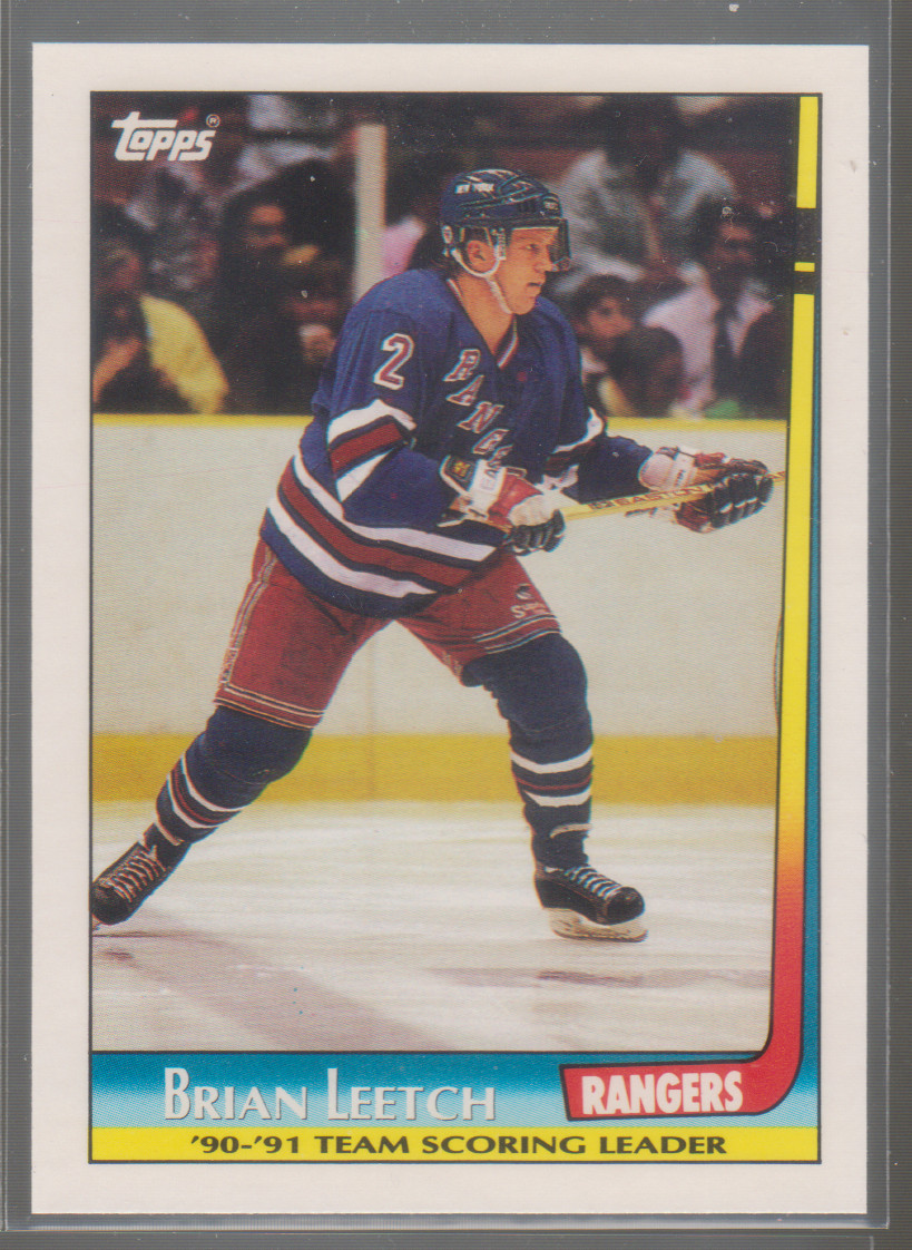 1991-92 Topps Team Scoring Leaders #4: Brian Leetch