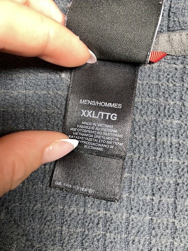 The North Face Men's Textured Cap Rock Fleece 1/4 Zip Pullover Jacket Gray XXL - Picture 3 of 8