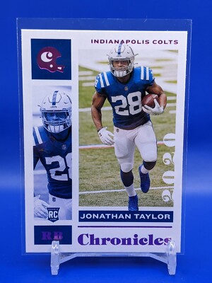 Jonathan Taylor Rookie Card 2020 Panini Chronicles #42 Colts RC Pink SP