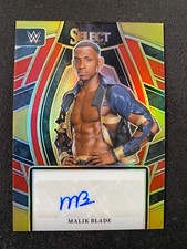 2024 Panini Select Signature Selections Malik Blade #SL-MLB Red Auto 80/99