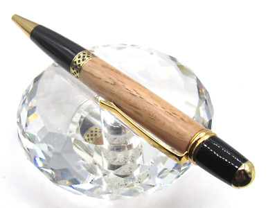 BEAUTIFUL HIGH QUALITY HANDMADE JACK DANIELS BARREL WOOD TWIST BALL POINT PEN