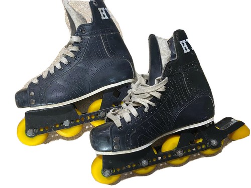 Hyde Chicago Vintage Rollerblades Black And Yellow Mens Skates Size 10 US