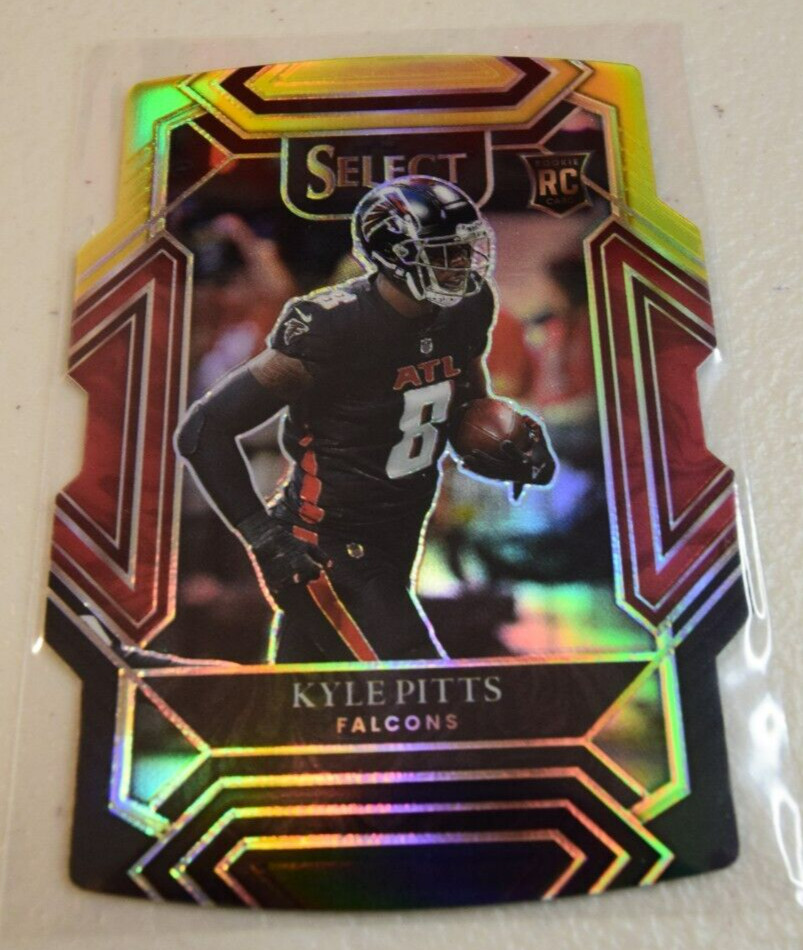 2021 Select Kyle Pitts Club Level Black Gold Die-Cut Prizm Rookie RC 246 Falcons