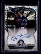 2023 Bowman Chrome Speckle Refractor Autograph Robert Perez Jr. Auto 264/299