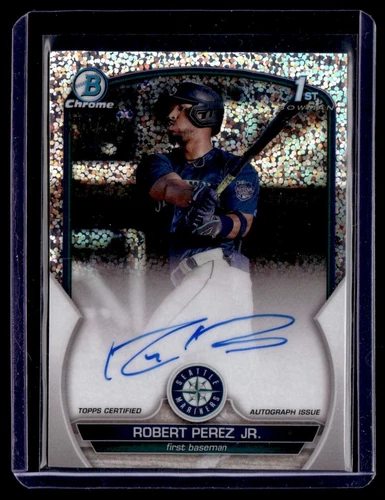 2023 Bowman Chrome Speckle Refractor Autograph Robert Perez Jr. Auto 264/299