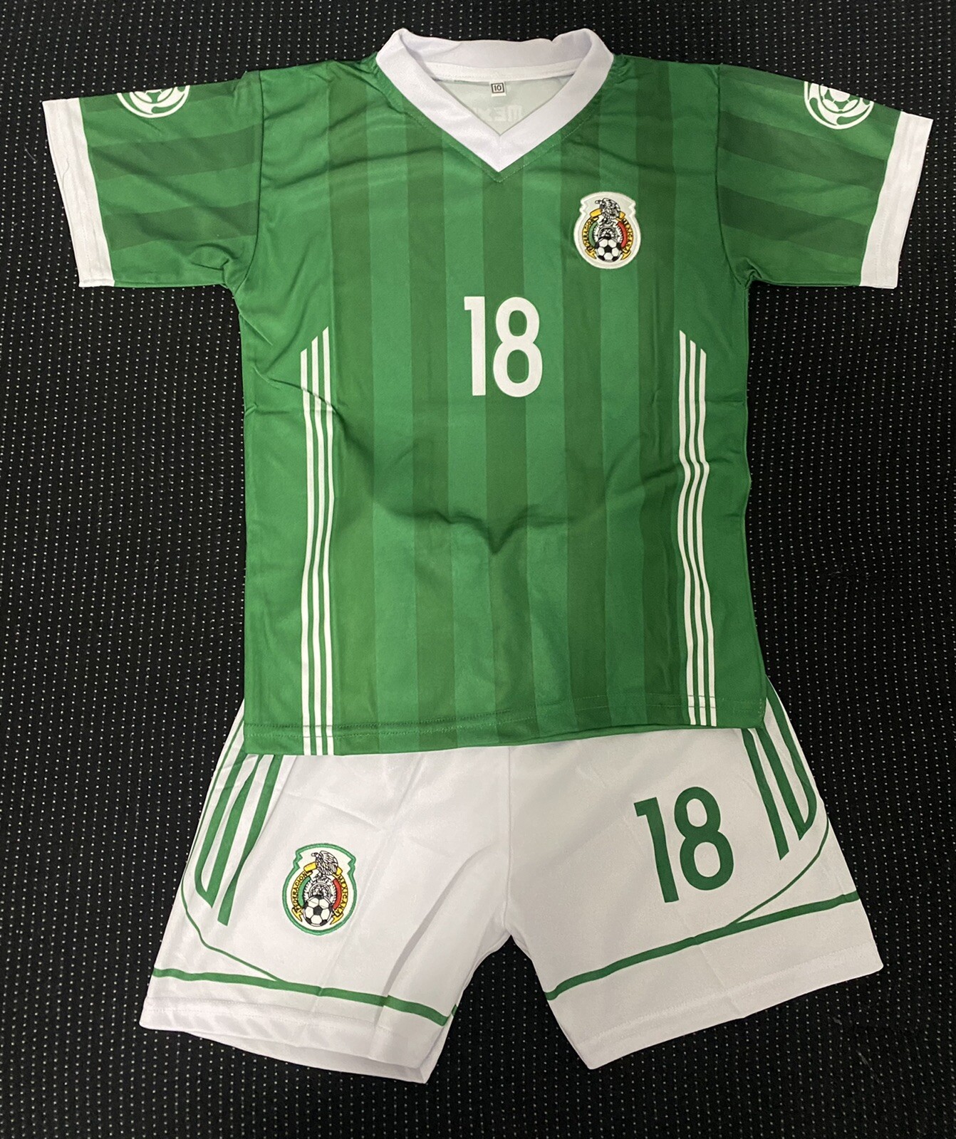 Mexico national team A. Guardado kids soccer set jersey shorts shirt futbol