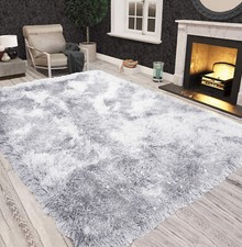 Fluffy Rugs Large Shaggy Rug Bedroom Living Room Anti Slip Soft Carpet Floor Mat