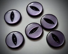 5/8" 2-Hole Fish Eye Plum Craft/Clothing Buttons