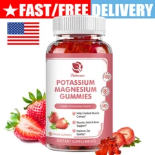 Potassium Magnesium Gummies Magnesium Glycinate 500Mg for Adults and Kids