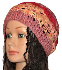 New Handmade Crochet Pink Size M (22 Inches Circumference) Beanie Hat
