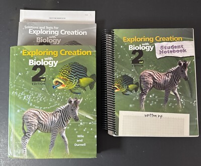 Apologia Biology (2nd Ed)Textbook, Solutions/Test, Student Notebook (no Writing)