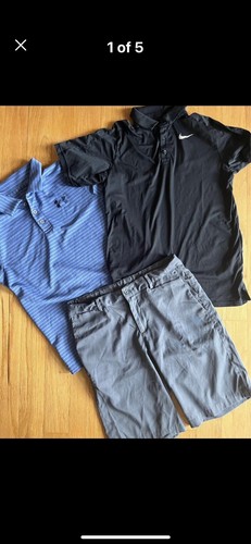 Boys Youth Large Nike UA Golf Clothes Shorts LOT