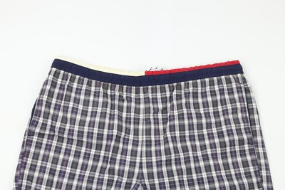 Vtg 90s Tommy Hilfiger Mens Large Spell Out Checkered Plaid Lined 