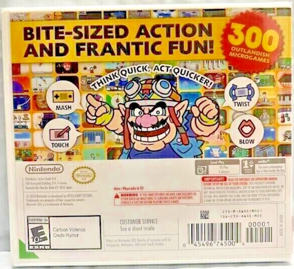 WarioWare Gold 3DS Brand New Game (Multiplayer, 2018 Minigame Compilation) 45496745004 - Foto 5