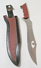 Vintage Chipaway Cutlery 17"  Knife with Leather Sheath 