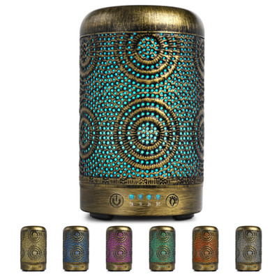 Aroma Diffuser Metall 7 Farben Nachtlicht 100 ml