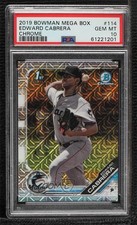 2019 Bowman Chrome Prospects Mega Box Mojo Refractor Edward Cabrera PSA 10 8d2