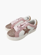 NEW art class Girls' Kaitlyn Lace Up Court Sneakers - Pink - Size 2