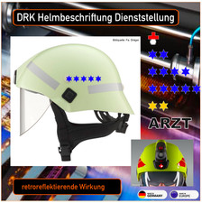 Deutsches Rotes Kreuz Führungsqualifikation - Helmkennzeichung -reflektierend
