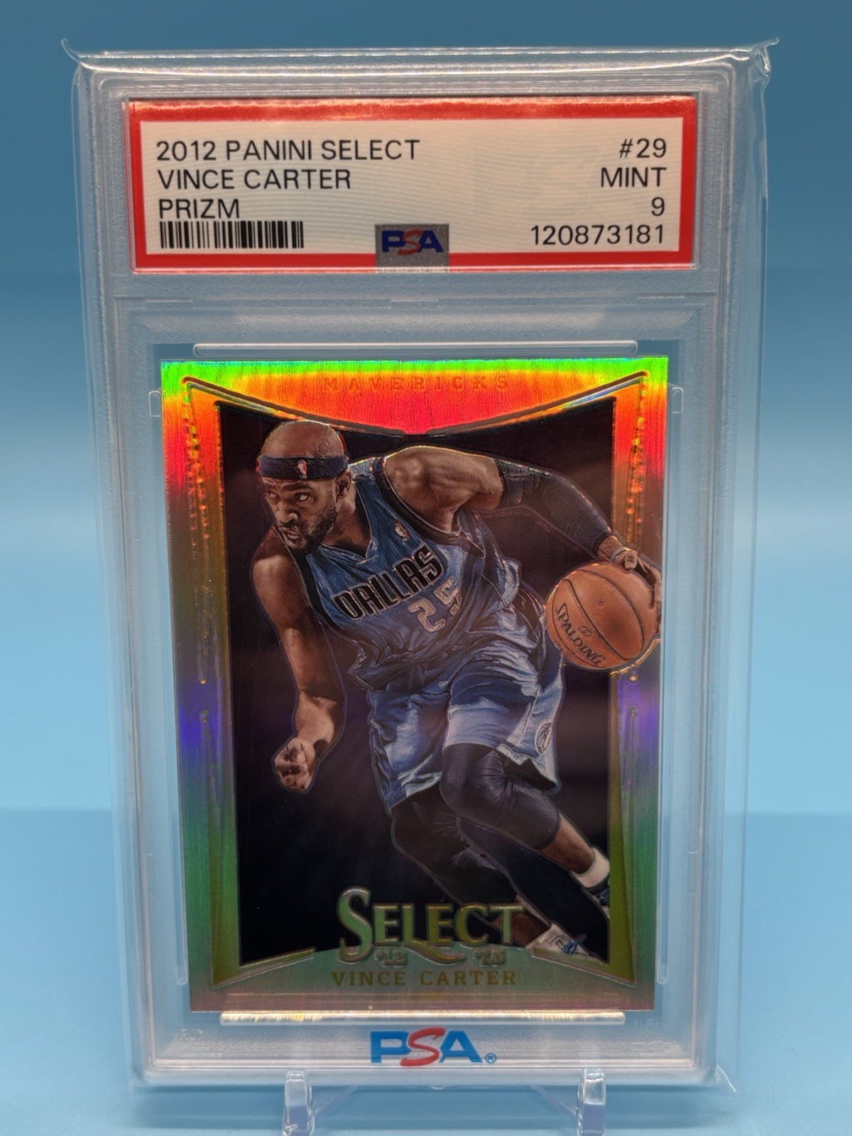 2012 Select Silver Holo Prizm Vince Carter #29 - PSA 9 Mint