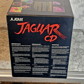 Atari Jaguar CD Console Boxed CIB w/ Power Supply, Manual & Foam &ndash; Parts/Repair