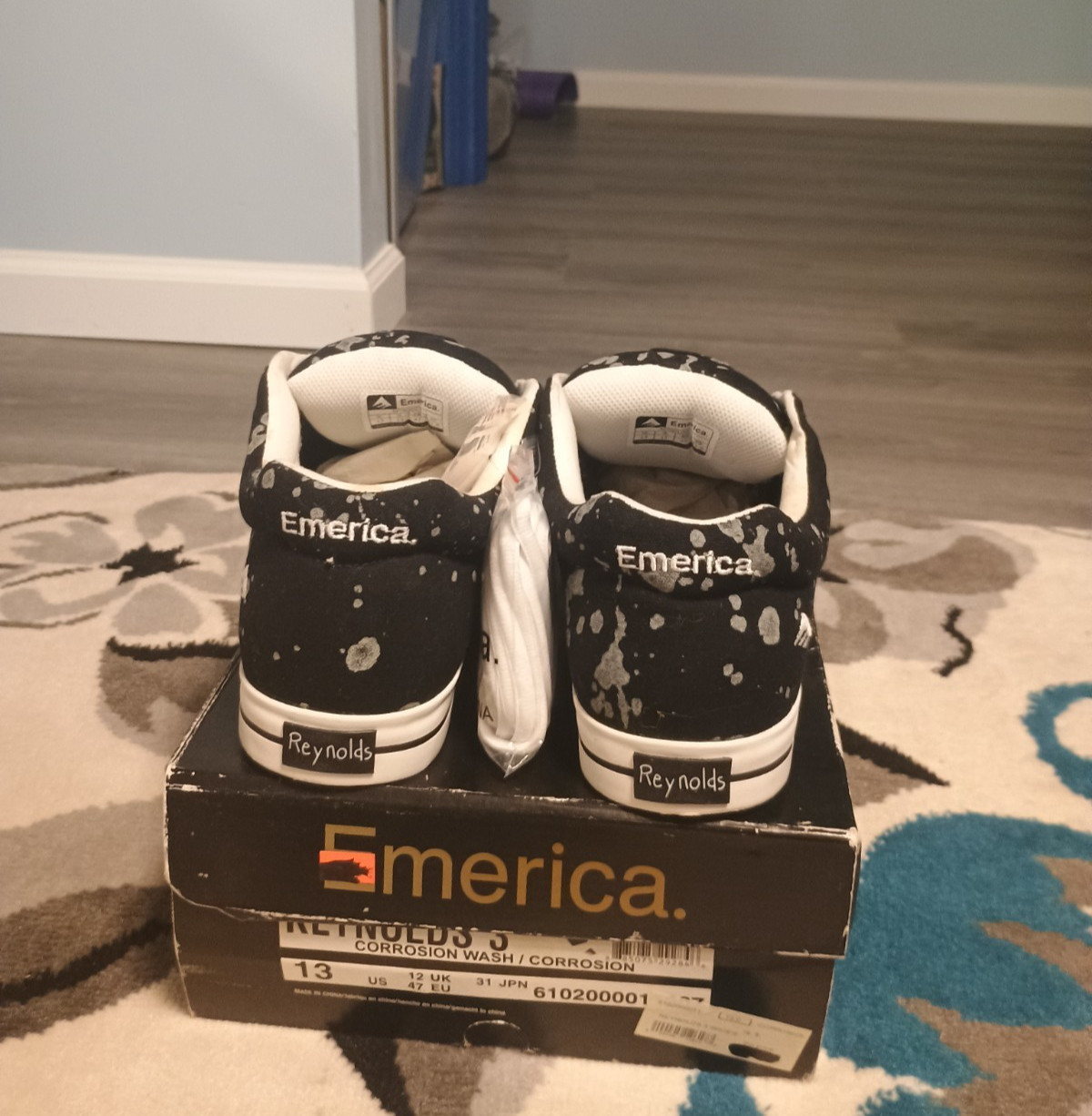Emerica Reynolds 3 skateboard shoes mens 13  es new koston nos rare image 3