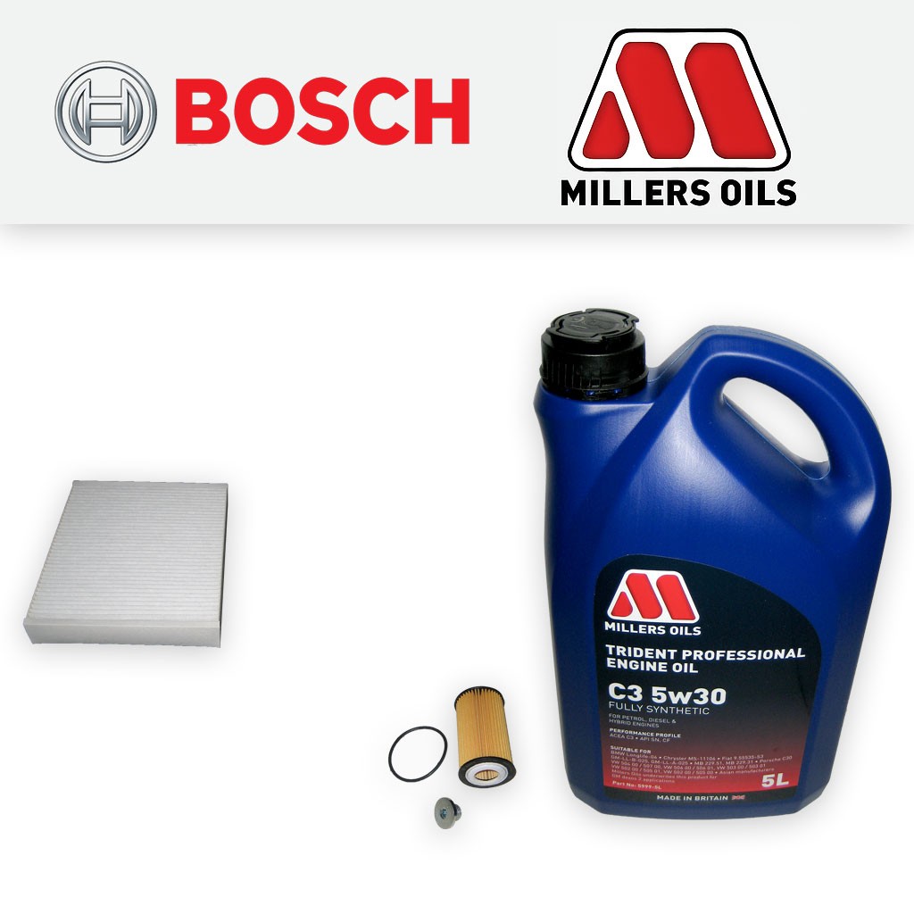 SERVICE KIT for VAUXHALL MOKKA 1.6 A16XER B16XER OIL CABIN FILTER +OIL 2012-2018