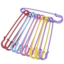 Outus Steel Safety Pins Blanket Pins 4 Inch Extra Large, 5 Colors 10 4 inches