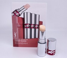YSL YVES SAINT LAURENT CANDY GLAZE 02 SWEET PINK 1g .035oz MINI LIPSTICK