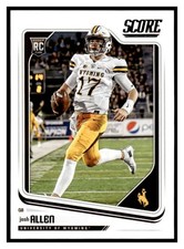 2018 Score 350 Josh Allen Rookie RC Buffalo Bills Wyoming Cowboys