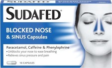 Sudafed Fever, Blocked Nose  Sinus Capsules, 16 Capsules