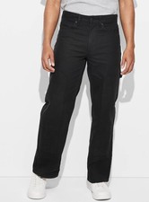 Original Use:Men  s Straight Leg Black Pull On Carpenter Pants 30 X 30 1 